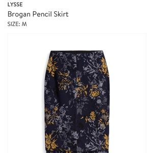 Lysse Brogan Floral Pencil Skirt, Medium
